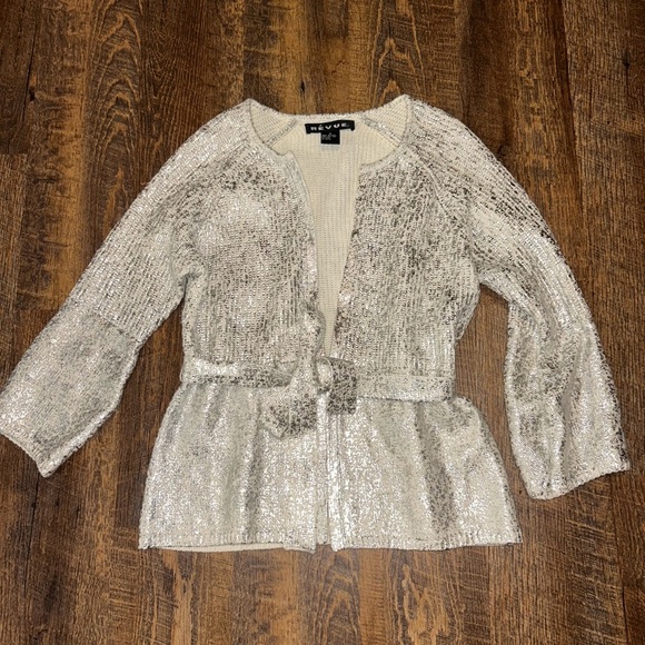 Revue Shimmery Cardigan Size Small - Picture 1 of 4